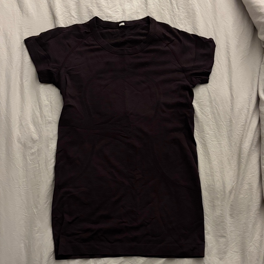 lululemon athletica Short Sleeve Ribbed Tee Dress - Deep Plum